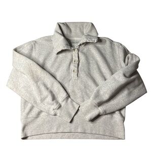 Abercrombie and fitch gray button up